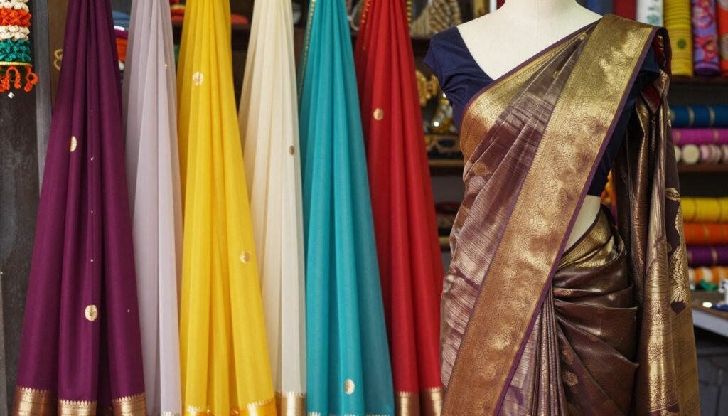 types of saree fabric