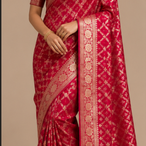 Rajeshwari™ Red Royal Silk Zari Woven Saree