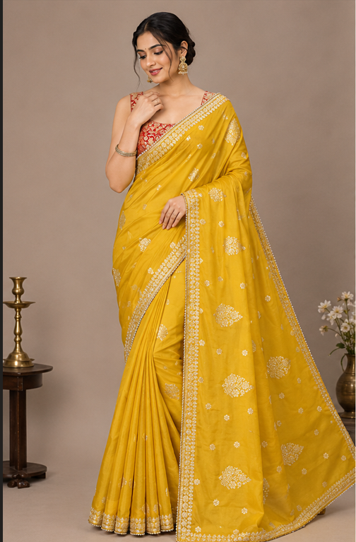 yellow-soft-silk-zari-work-saree