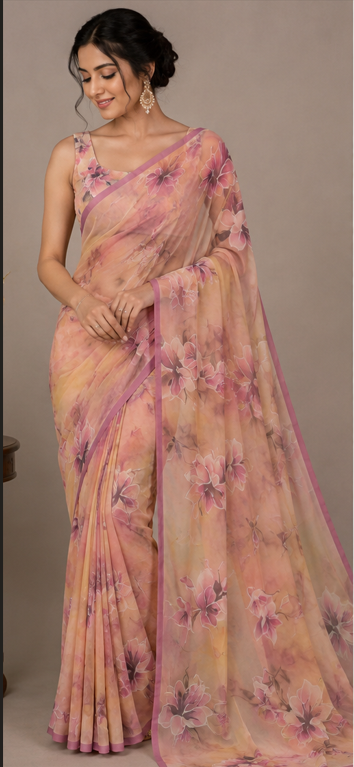 gulnaaz-pink-floral-georgette-saree